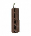 vidaXL Apothecary Cabinet Brown Oak 30x41x174.5 cm Engineered Wood