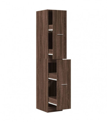 vidaXL Apothecary Cabinet Brown Oak 30x41x174.5 cm Engineered Wood