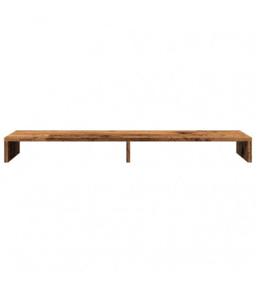 vidaXL Monitor Stand Old Wood 100x27x10 cm Engineered Wood