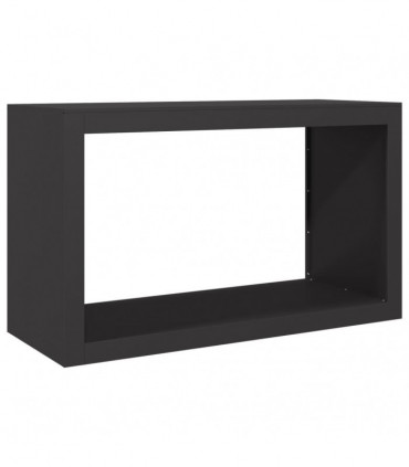 vidaXL Firewood Rack Black 100x40x60 cm Steel