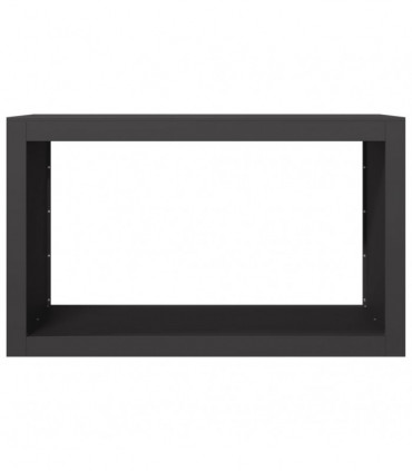 vidaXL Firewood Rack Black 100x40x60 cm Steel