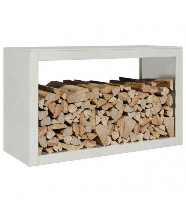 vidaXL Firewood Rack 100x40x60 cm Stainless Steel