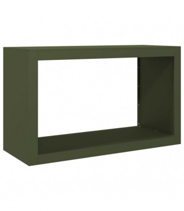 vidaXL Firewood Rack Green 100x40x60 cm Steel