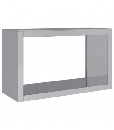 vidaXL Firewood Rack 100x40x60 cm Galvanised Steel