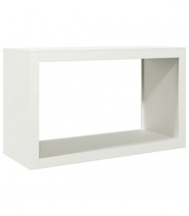 vidaXL Firewood Rack White 100x40x60 cm Steel