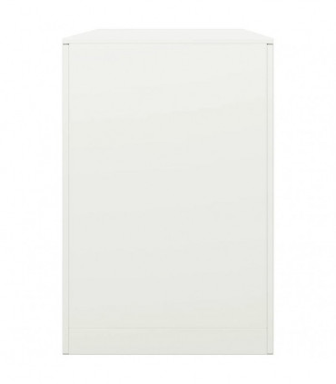 vidaXL Firewood Rack White 100x40x60 cm Steel