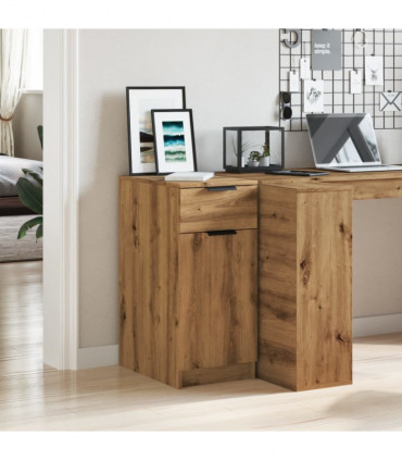 vidaXL Desk Cabinet Artisan Oak 33x50x75 cm Engineered Wood