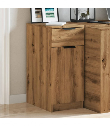 vidaXL Desk Cabinet Artisan Oak 33x50x75 cm Engineered Wood