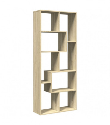 vidaXL Room Divider Bookcase Sonoma Oak 67x25x161.5 cm Engineered Wood