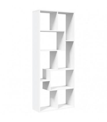 vidaXL Room Divider Bookcase White 67x25x161.5 cm Engineered Wood