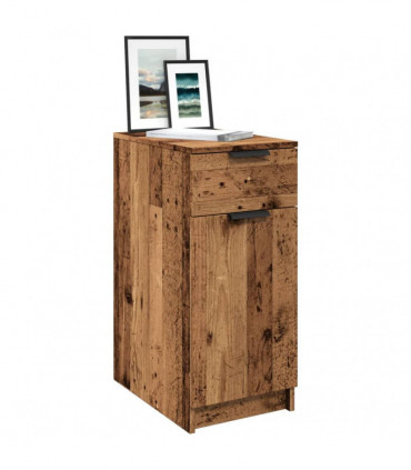 vidaXL Desk Cabinet Old Wood 33x50x75 cm Engineered Wood