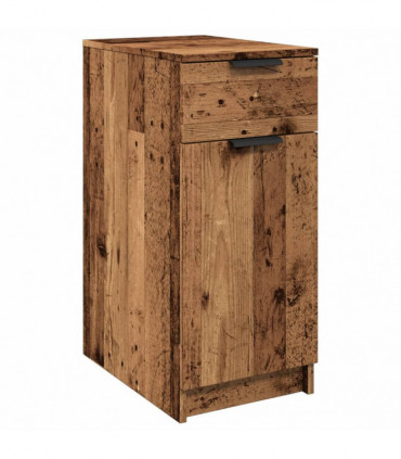 vidaXL Desk Cabinet Old Wood 33x50x75 cm Engineered Wood