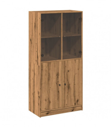 vidaXL Highboard with Doors Artisian Oak 68x37x142 cm Engineered Wood
