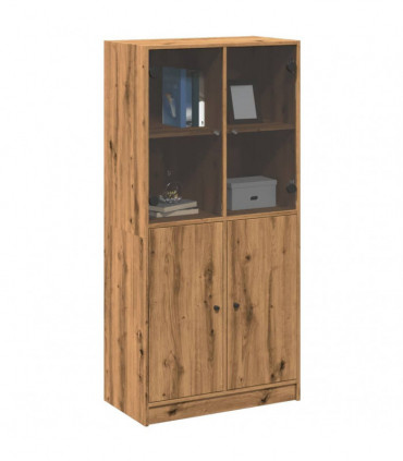 vidaXL Highboard with Doors Artisian Oak 68x37x142 cm Engineered Wood
