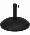 Umbrella Base-Black 50 x 37cm 25kg Round Cement Steel Plastic Stand
