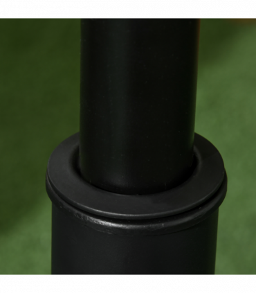 Umbrella Base-Black 50 x 37cm 25kg Round Cement Steel Plastic Stand