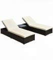 Rattan Lounger Set