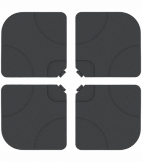 4 pc Heavy Duty Plastic Umbrella Weight Base-Black