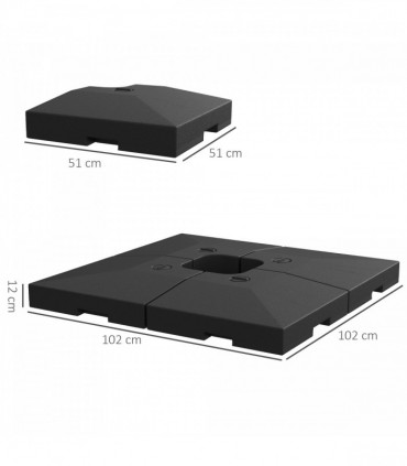 HDPE Plastic Umbrella BaseWeights