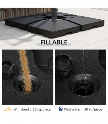 HDPE Plastic Umbrella BaseWeights