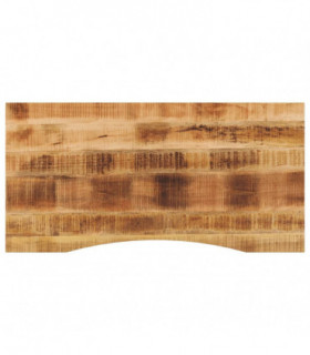 vidaXL Desk Top with Curve 140x60x2.5 cm Solid Wood Rough Mango