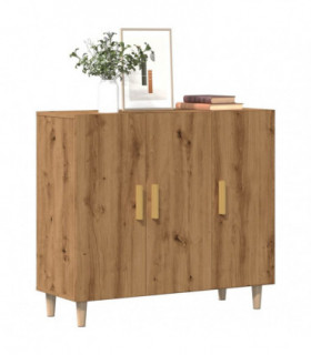 vidaXL Sideboard Artisan Oak 90x34x80 cm Engineered Wood