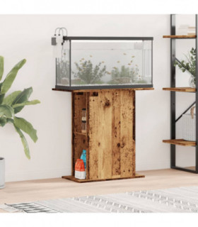 vidaXL Aquarium Stand Old Wood 36x75x72.5 cm Engineered Wood
