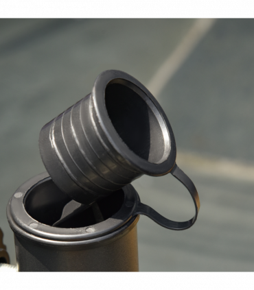 Garden Square Parasol Base Black Cement Outdoor 20kg 30mm 35mm 38mm 50.83cm