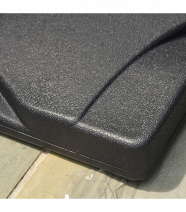 Garden Square Parasol Base Black Cement Outdoor 20kg 30mm 35mm 38mm 50.83cm