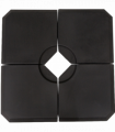 HD Polyethylene Sand or Water Fillable Parasol Base Black