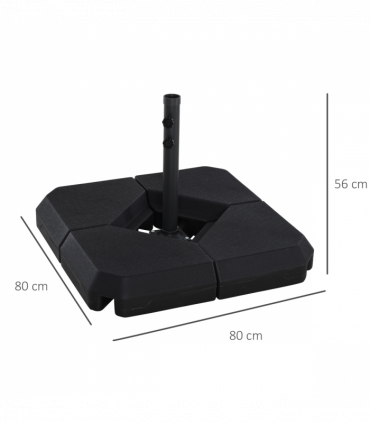 HDPE & Steel Parasol Base