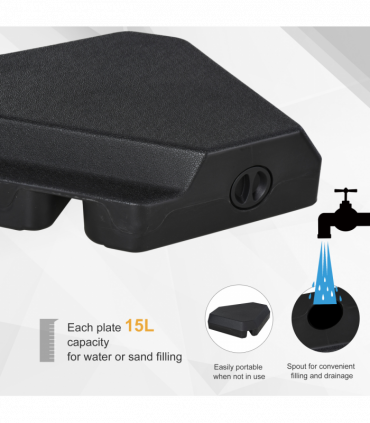 HDPE & Steel Parasol Base