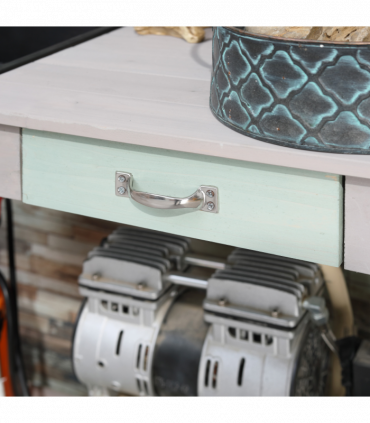 Outdoor Wooden Potting Table Bench Workstation Planting Shelves