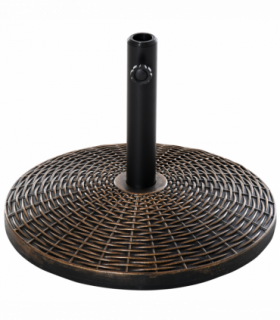 Patio Weighted Umbrella Base Antique Bronze 53cm x 35.5cm 25kg Stand Holder
