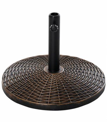 Patio Weighted Umbrella Base Antique Bronze 53cm x 35.5cm 25kg Stand Holder