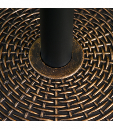 Patio Weighted Umbrella Base Antique Bronze 53cm x 35.5cm 25kg Stand Holder