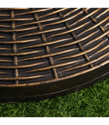 Patio Weighted Umbrella Base Antique Bronze 53cm x 35.5cm 25kg Stand Holder