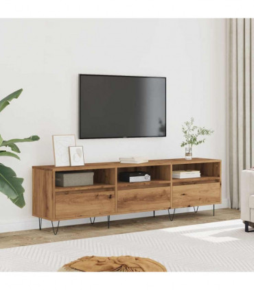vidaXL TV Cabinet Artisan Oak 150x30x44.5 cm Engineered Wood