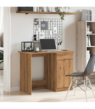 vidaXL Desk Artisan Oak 100x50x76 cm Engineered Wood