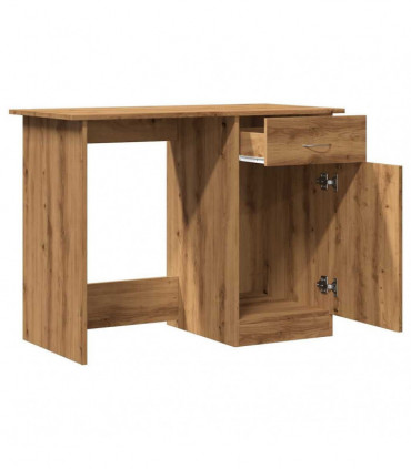 vidaXL Desk Artisan Oak 100x50x76 cm Engineered Wood