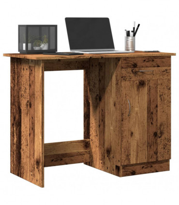 vidaXL Desk Old Wood 100x50x76 cm Engineered Wood