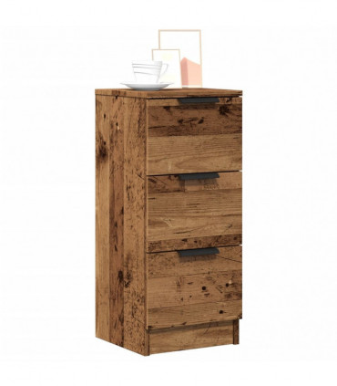 vidaXL Sideboards 2 pcs Old Wood 30x30x70 cm Engineered Wood