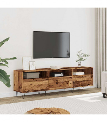 vidaXL TV Cabinet Old Wood 150x30x44.5 cm Engineered Wood