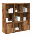 vidaXL Book Cabinet Old Wood 98x29x97.5 cm Engineered Wood