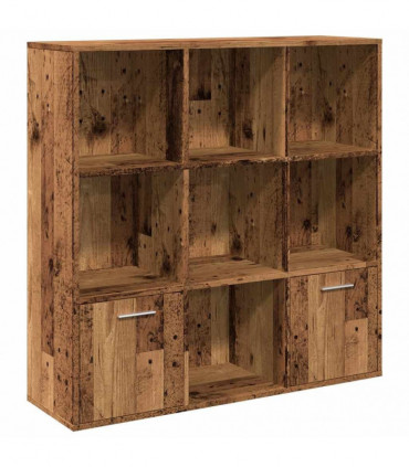 vidaXL Book Cabinet Old Wood 98x29x97.5 cm Engineered Wood