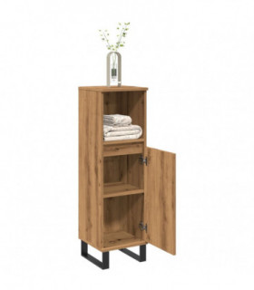 vidaXL Bathroom Cabinet Artisan Oak 30x30x100 cm Engineered Wood