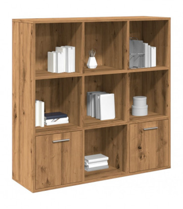 vidaXL Book Cabinet Artisan Oak 98x29x97.5 cm Engineered Wood