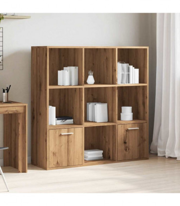 vidaXL Book Cabinet Artisan Oak 98x29x97.5 cm Engineered Wood