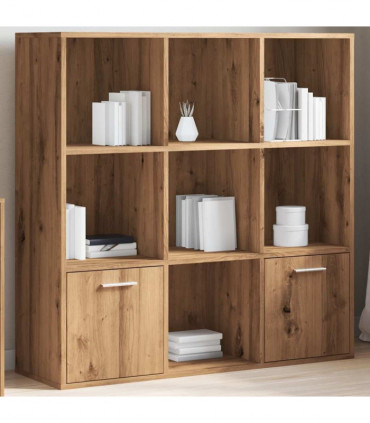 vidaXL Book Cabinet Artisan Oak 98x29x97.5 cm Engineered Wood