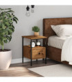 vidaXL Bedside Cabinet Artisan Oak 34x36x50 cm Engineered Wood